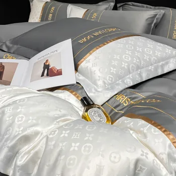 Двойна продажба на постелки, уважаеми луксозно одеяло, естетичен комплект спално бельо, скандинавски минималистичная мебели за дома Roupa De Cama