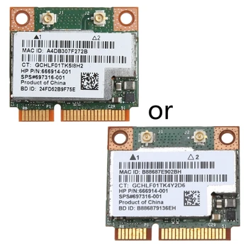 Двухдиапазонная 2,4 + 5G 300M 802.11 a/b/g/n WiFi и Bluetooth 4.0 За Безжична Половината мини-карти на PCI-E За HP BCM943228HMB СЕП 718451-001