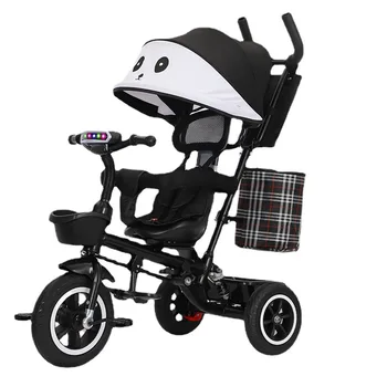 Детска триколка 1-3-6 години, сгъваема детска количка с навес Coches De Bebe