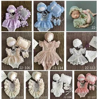 Джейн Z Ann/екипировки за студийната стрелба за малки момиченца, дрехи за новородени/1 година, лейси сладка принцеса, дрехи за близнаци, реквизит за снимки