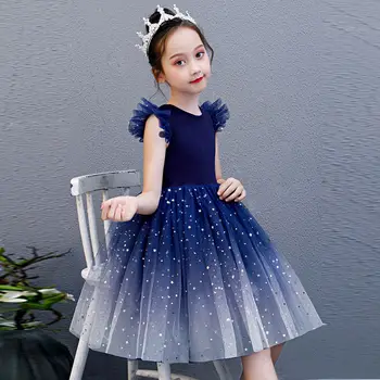 Дрехи за момичета от 3 до 12 години, Рокли на принцеси в японски Корейски стил, Бебешка Рокля с цветове, с дълъг ръкав, официални Рокли с Единорогом За Момичета, Детски Дрехи