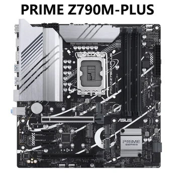 Дънна платка ASUS PRIME Z790M-PLUS LGA 1700 Intel 12-ти и 13-ти поколения microATX PCIe 5.0, 3xM.2 Слота, 10 + 1 DrMOS, DDR5, 1 Gb локална мрежа, ДП, USB3.2