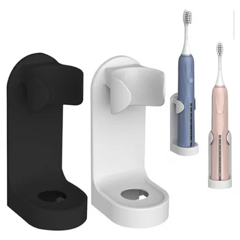 Държач за електрическа четка за зъби подходяща за 90% от електрическата четка за зъби, водоустойчив стенен органайзер за четка за зъби в банята