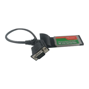 Експресна карта към серийния порт на поколение 2 34 мм DB9 COM RS232 Такса за разширяване на кабела RS-232 за лаптоп