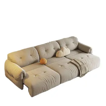 Електрически разтегателен диван и хол с котешка драскотина кадифе мебели автоматично телескопична сгъваема разтегателен с двойна употреба