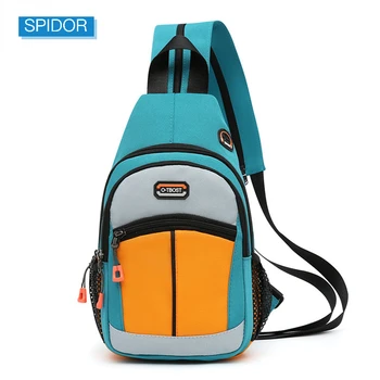 Женски мини раница SPIDOR, малка нагрудная чанта, модерна чанта-месинджър, дамски спортни сакове, пътен раница, чанта през рамо, раница за момичета