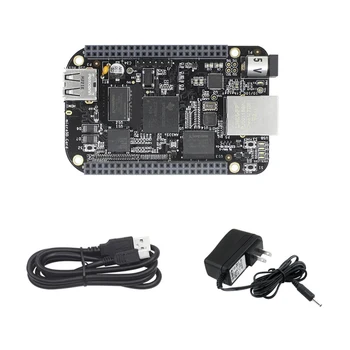 За Beaglebone BB Black AM3358 Cortex-A8, 512 MB DDR3 памет + 4 GB EMMC Linux ARM AI Такса за разработка с USB кабел + Штепсельная вилица САЩ