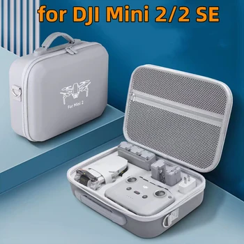 За DJI Mini 2 SE/Mini 2 е чанта за Носене Чанта За Съхранение на Дрона Сив Мини Куфар Преносим Аксесоар за Носене За DJI Mini 2 Раници За летателни апарати