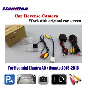 За Hyundai Elantra AD/Avante 2015 2016 2017 2018 Автомобилна Камера за обратно виждане Задна Парковочная AUTO HD CCD OEM CAM С Адаптер