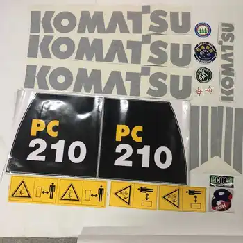 За Komatsu Стикер PC210-7 Багер Стикер на целия автомобил Логото на автомобил, Стандартен модел стикер Декоративна стикер