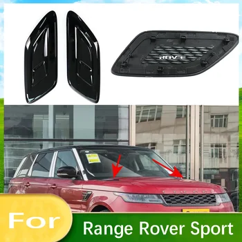 За Land Rover Range Rover Sport 2018-2022 Странично Отдушник На Капака Формоване На Капака Черна Кола Предното Изходен Отвор На Двигателя, Тампон На Предния Капак
