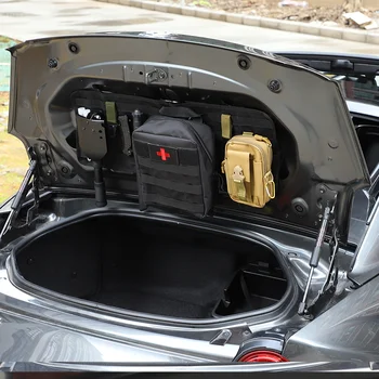 За Mazda MX-5 (ND) 2016-2023 Плат Оксфорд Черна Капак на Багажника на Колата Многофункционален инструмент Висящ Джоб Автомобилни Аксесоари
