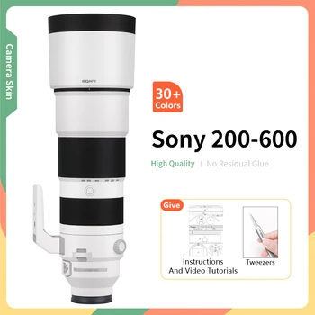 За Sony 200 600 Skin FE 200-600 мм F/5,6-6,3 G, основна кожата на обектива на камерата, защитен стикер от надраскване, бяла кожа, повече цветове