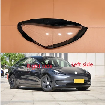 За Tesla, Модел 3 2019 2020 2021 Корпус Автомобилни Фарове Капак фарове Обектив фарове Auto Стъкло на Капака на корпуса