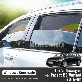 За Volkswagen VW Passat B8 комби вариант 2016-2023 Магнитен авто козирка козирка отпред на предното стъкло шторка странично прозорец на сенника