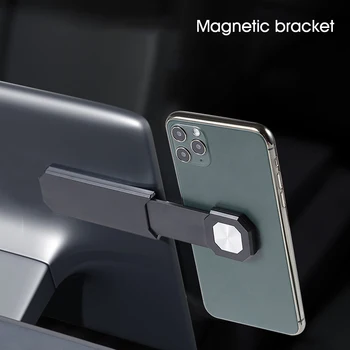 Закопчалка за телефон Регулируема скоба за разширяване на монитора Авто магнитен екран Страничната стойка за телефон за Tesla, модел 3 Y X S