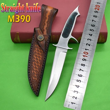 Изискан прав нож от прахова стомана M390, креативна cellular дръжка, кухненски нож за оцеляване в сражение, събиране на EDC за плодове
