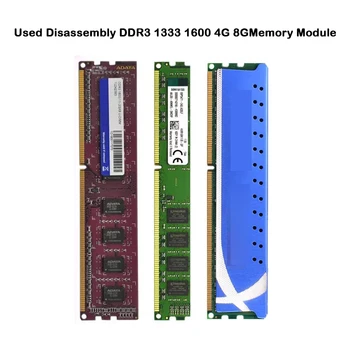 Използва се за демонтаж DDR3 1600 Mhz 4G напълно съвместим модула памет за настолен компютър компютърни аксесоари случаен марка SP43