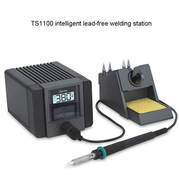 Интелигентна бессвинцовая поялната станция QUICK TS1100, електрически поялник с мощност 90 W, постоянна регулируема температура, антистатичен
