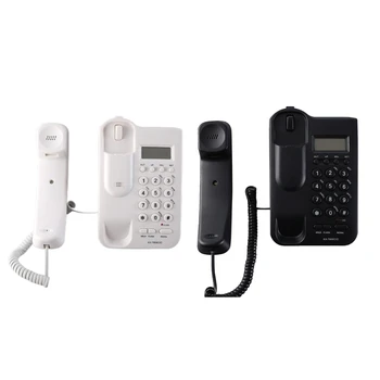 Кабелен телефон за работния плот на Кабелната стационарен настолен домашен телефон за възрастните хора идентификация на обаждащия се