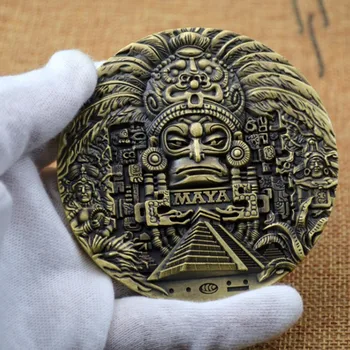 Календар на маите, ацтеките сувенири предсказване на възпоменателни монети колекция от произведения на изкуството, подаръци колекция възпоменателни монети интересно