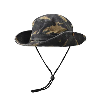 Камуфляжные военни шапки-кофи за мъже, меки памучни тактически туристически рибарски шапки, с завязками, сгъваеми слънчеви шапки
