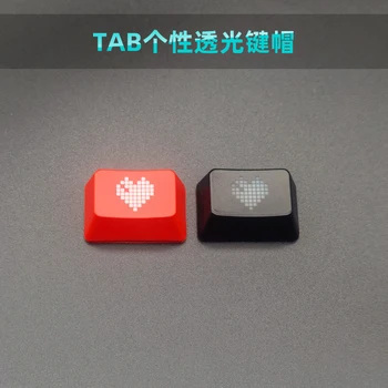 Капачки за ключове Personality Love Tab, за да преминете Cherry MX напречната Ос червен Черен наклонена черта \ |символ на Механична Клавиатура Капак за клавиши с Подсветка ABS