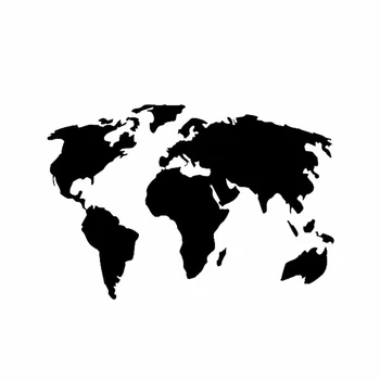 Карта на света, индивидуална стикер за автомобил, солнцезащитная стикер за лаптоп, камиони, мотоциклети, аксесоари за украса на автомобил, PVC, 18 см * 12 cm