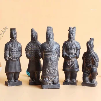 керамични глинен материал, с височина 16 см, изкуствени теракота войни на император Цин, изделия от керамика, плетива, накити ръчна изработка