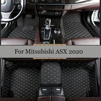 Килими по поръчка за Mitsubishi ASX 2020, автомобилни постелки, аксесоари за декориране на интериора, водоустойчиви калъфи, кожени облицовки за краката