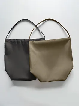 Класически дамски найлон однотонная чанта-тоут, чанти през рамо с голям капацитет, дамски универсална чанта за пътуване
