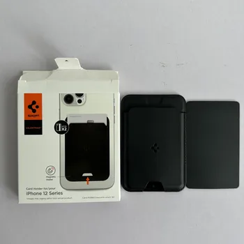 Кожен Калъф за Apple MagSafe Spigen Valentinus Card Holder За iPhone 12 13 14 Pro Max Mini, който може да се Съхранява до 2 Картички
