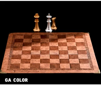 Кожени игри на шах от висок клас, луксозна настолна игра, 9 цвята, чилийская колекция играчки, за игра на табла Ти, голям комплект шах за улицата