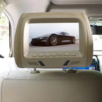 Кола на облегалката за глава, монитор, универсален мултимедиен плеър за задната седалка, 7-инчов автомагнитола Golf, Polo, Skoda, Автомобилни аксесоари за интериора