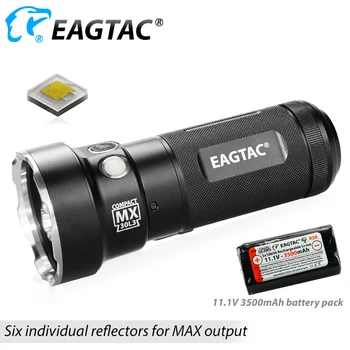 КОМПЛЕКТ EAGTAC MX30L3CR 6000 лумена, акумулаторна батерия led фенерче, рамка от неръждаема стомана 3 * 18650 3500 mah, ултра ярък фотограф