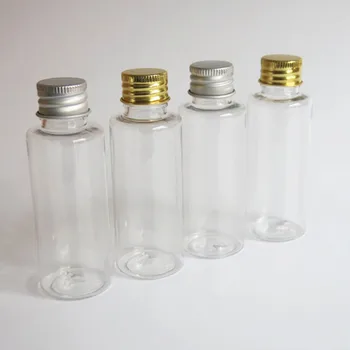 контейнери за Крема за домашни любимци с Плосък Рамо с Обем 50 мл, Прозрачна Пластмасова Бутилка за Еднократна употреба за Етерично масло Hydrosol