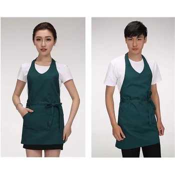 Корейски Престилка Версия На Потребителския Лого Мода Кафене Чай С Мляко Кухня Мъжки Памучен Сервитьор Сервитьорка Мъж Жена Гащеризон