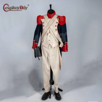 Косплейдий Мъжки костюми на европейския съд униформи Костюм на двореца на принц Рокля на маршал войник-охрана етап костюми, тоалети