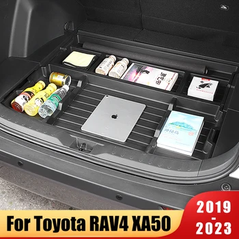 Кутия За Съхранение на Резервни Гуми В Багажника на Автомобил Toyota RAV4 РАВ 4 XA50 2019-2021 2022 2023 Кутия За Съхранение на Авто Багажник Накладка Задна Кутия за Аксесоари