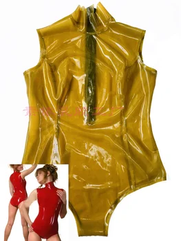 Латексный бански гумените прозрачен выдувной бански костюм без ръкави 0,4 мм