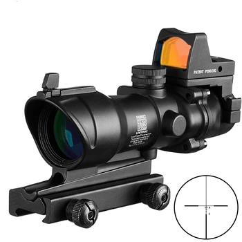 Ловен тактически оптически мерник 4x32 Аксесоари за еърсофт оръжия с мини пистолет в червената точка за ловна пушка очите