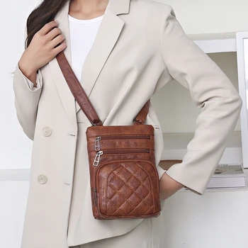 Луксозни дизайнерски чанти за рамо за жени, чанти и калъфи за мобилни телефони, дамски чанти-незабавни посланици, дамска чанта за през рамото от изкуствена кожа