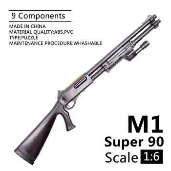 Мащаб 1:6 Benelli М1 СУПЕР 90 4D Пластмасов модел пистолет за 12 