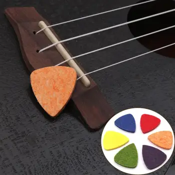 Медиатори за китара, 1 бр., многоцветни медиатори за ukulele, вълнени медиатори от вълна, филц, медиатори за ukulele, аксесоари за китара, музикални инструменти, аксесоари за китара