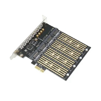 Многофункционален портативен PCI-E X1-4 бита M. 2 B-Key SSD за PCIE NGFF SATA карта за разширение адаптер