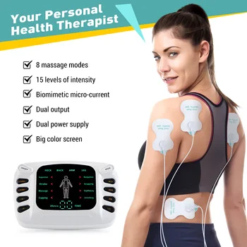 Многофункционален цифров терапевтичен масажор за удар, лумбалния отдел на гръбначния стълб, масажор за кръста, на краката, на 8 модели за масаж