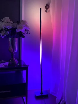 Модерен RGB led ъгъл под лампа, декоративен външен лампа, Хол, декорация на дома, стоящ лампа, лампи за интериора