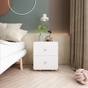 Модерен малка странична масичка за спалня, нощно шкафче, скандинавски обикновен бял малка странична масичка, нощно шкафче, гардероб Comodini Home Furniture YY50BC