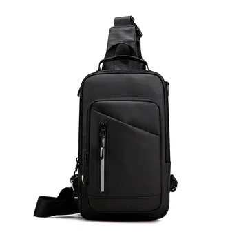 Модни найлон мъжка чанта през рамо 2024, нова модерна чанта през рамо, мъжки многофункционални ежедневни пътни анти-кражба на чанта, джоб с високо качество