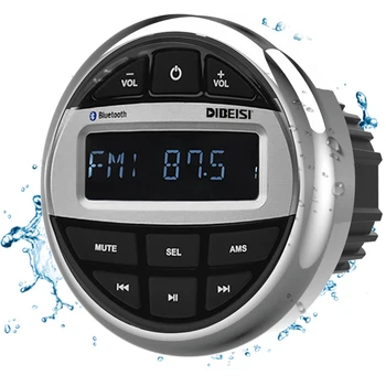 Морска Радио Аудио система с Лодка Стерео Bluetooth Медиаприемник Автомобилен MP3 плеър + 1 чифт 3-инчов Морски Тонколони + USB аудио кабел